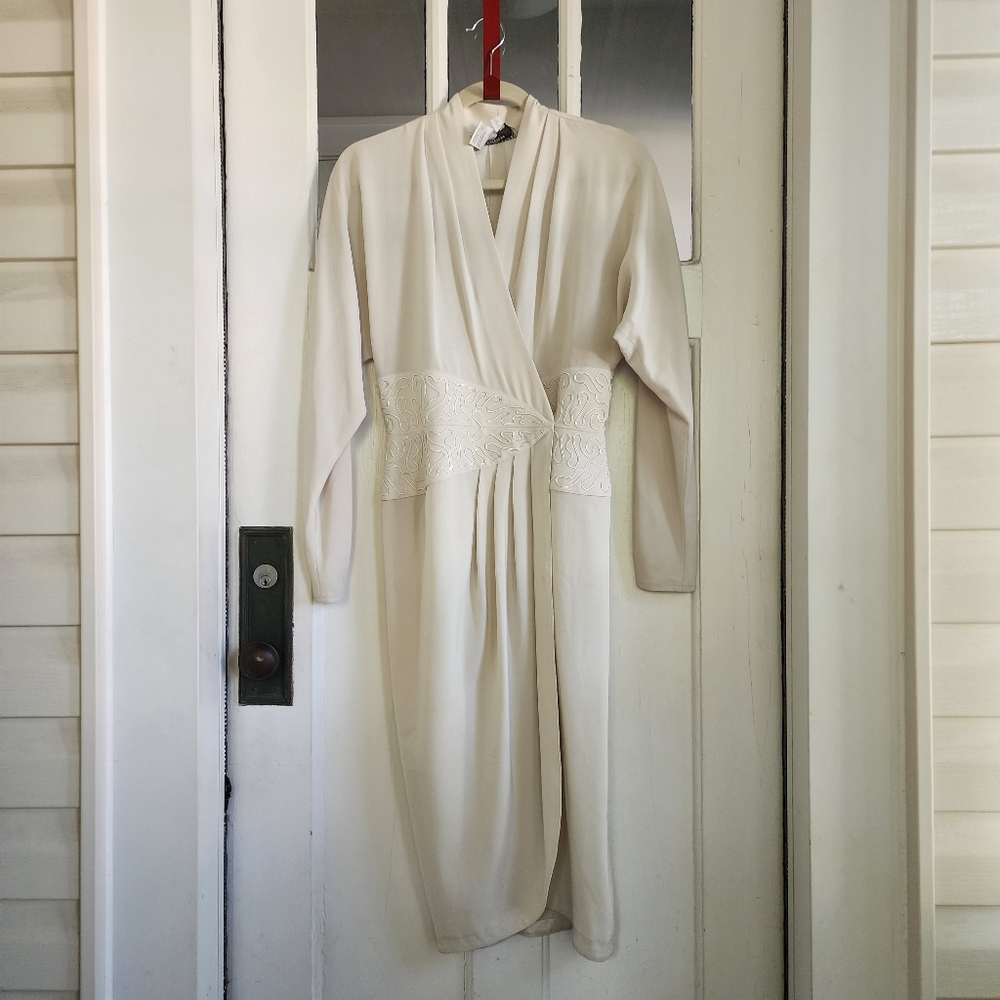 Vintage 80's Daymor Couture Wrap Dress, Sz 4